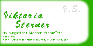 viktoria sterner business card